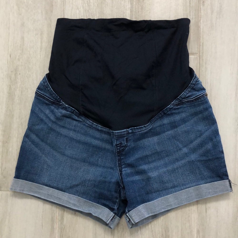 Isabel Maternity Dark Demin shorts